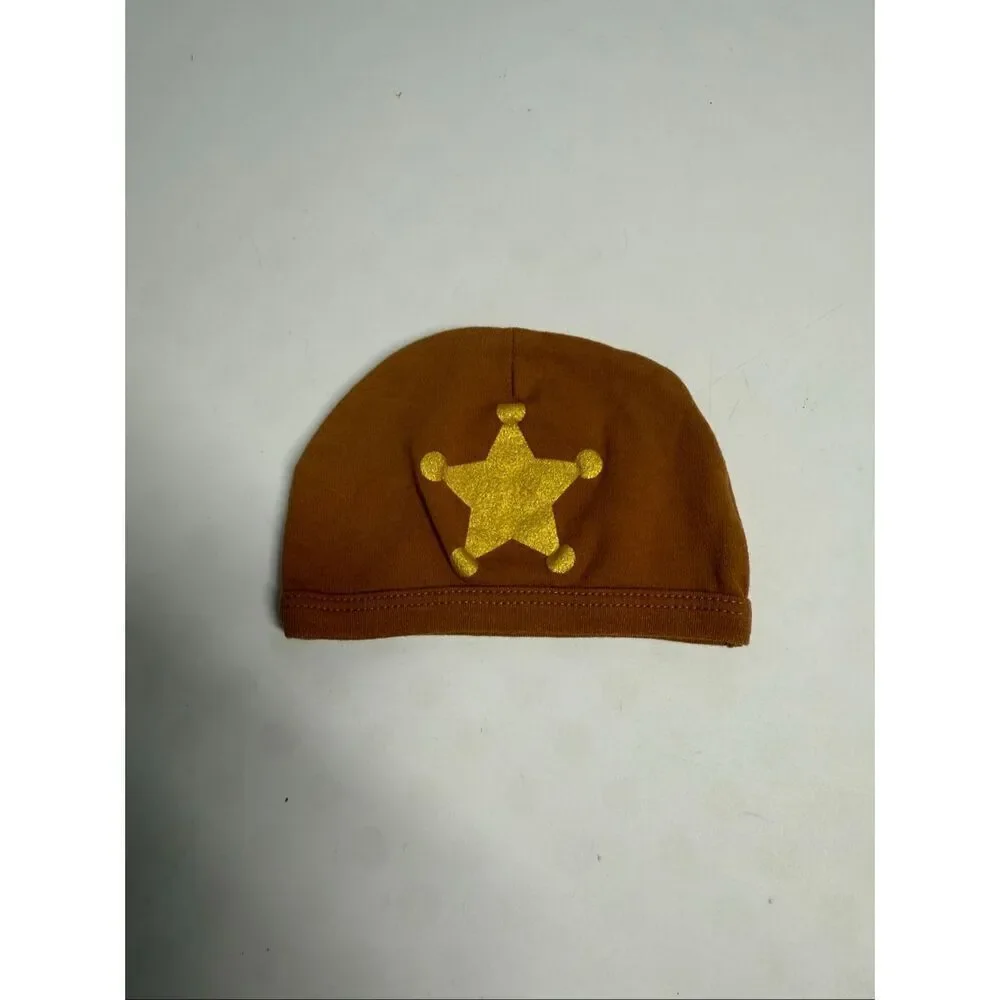 Rare Disney Woody Baby Cotton blend hat Star Trim Size 0-3 months